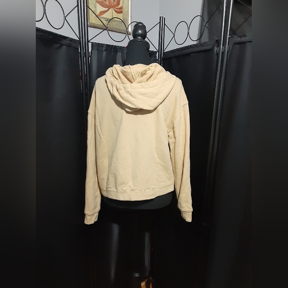 Madewell Women's Hoodie Beige Cream Drawstring Size M Bohemian Casual Active - Picture 5 of 7